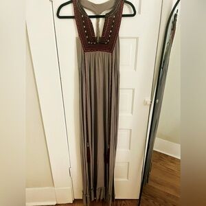 T-Bags Embroidered Maxi Dress